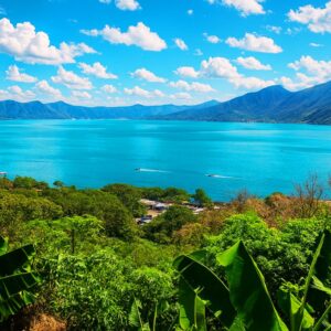 Terreno de 4,333 v² en el lago de Coatepeque, con impresionante vista.