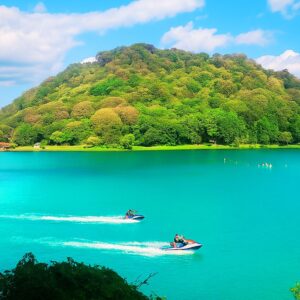 Terreno frente al lago de Coatepeque de 5,684 v², con impresionante vista.